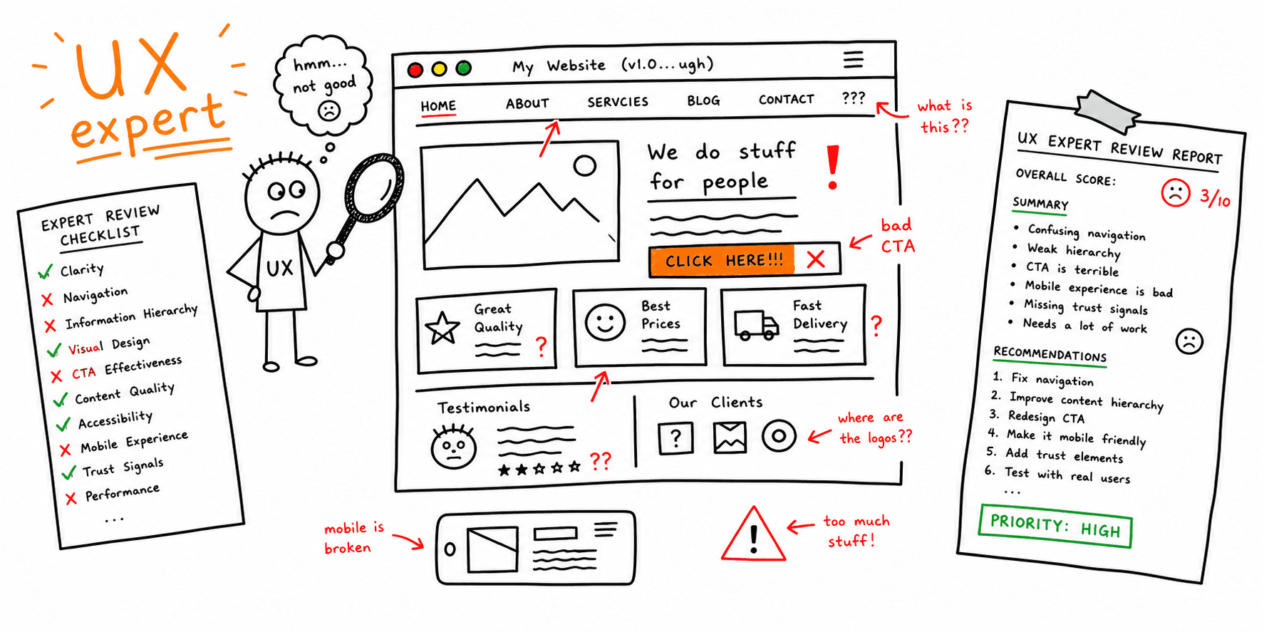UX Expert Review Checklist: Template + Report