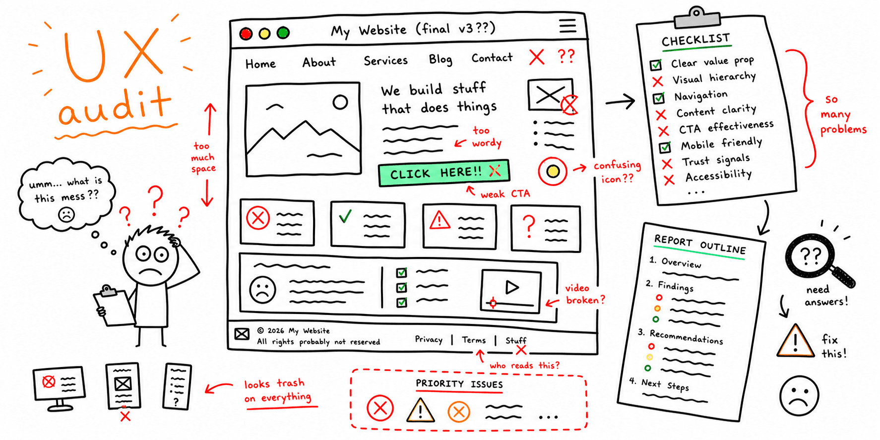 UX Audit Template: Checklist + Report Outline